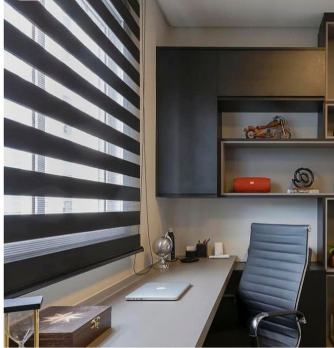 Estore / cortinado duplo de rolo NOVO