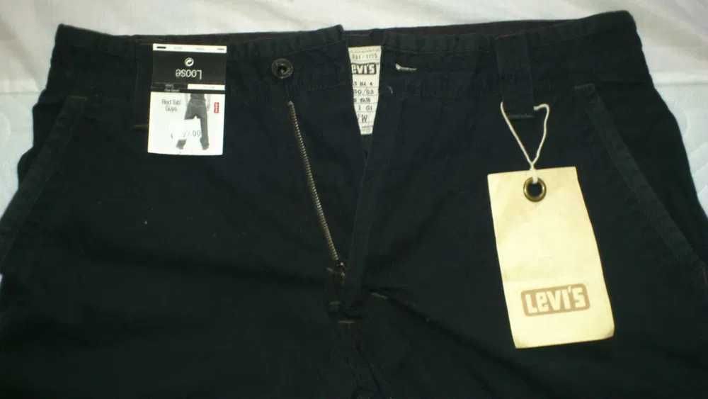 Джинсы Карго LEVI*S,НОВЫЕ,Чёрные плотные ШИРОКИЕ 34/34,W-92 см,L-114 см. КЛАССИКА ВИНТАЖ 2008-год