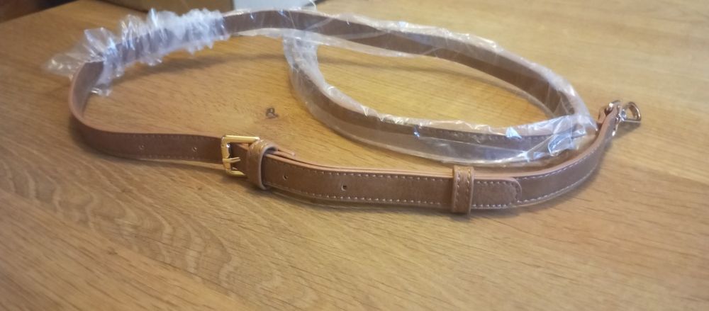 Pasek do torebki brązowy