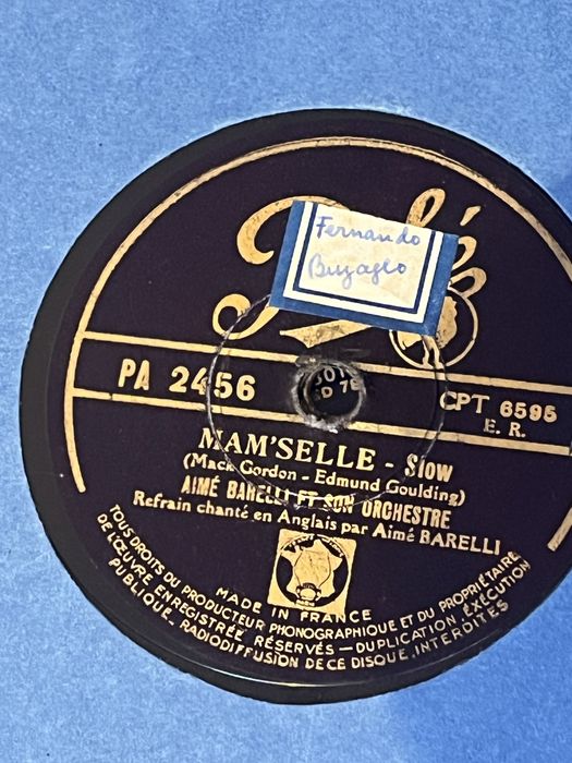 50 discos grafenola ou gramofone musica variada discos com 30 cm e 25