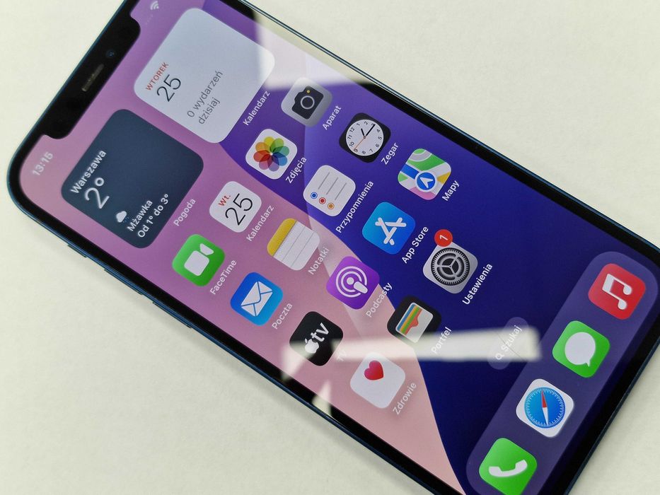 Iphone 12 128GB/ Blue/ Bat 81%/ Grade B/ Gwarancja + ładowarka