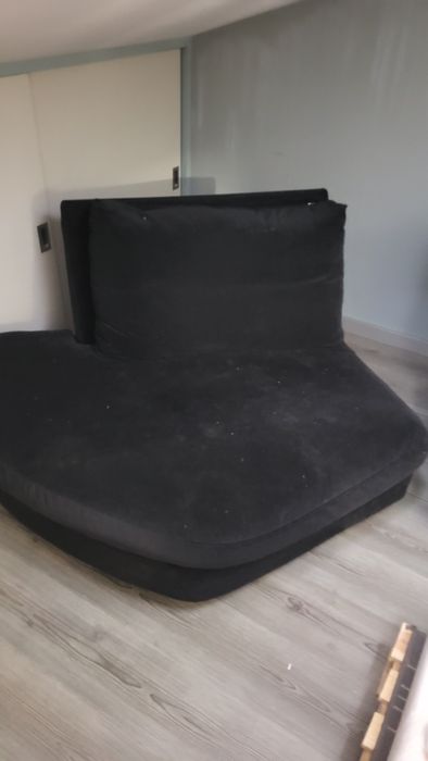 Sofá de sala (preto)  2 módulos