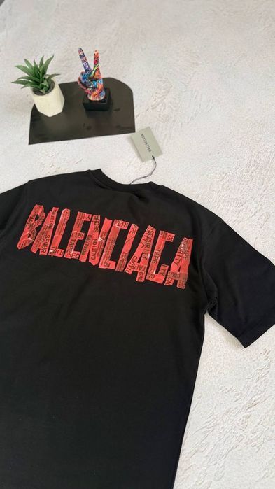 Чоловіча  мужская Футболка  оверсайз  Balenciaga  нова колекція