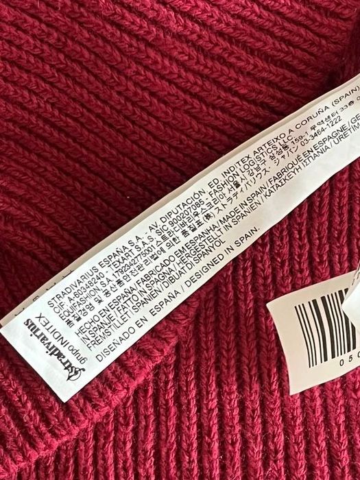 Camisola Túnica Stradivarius Bordô