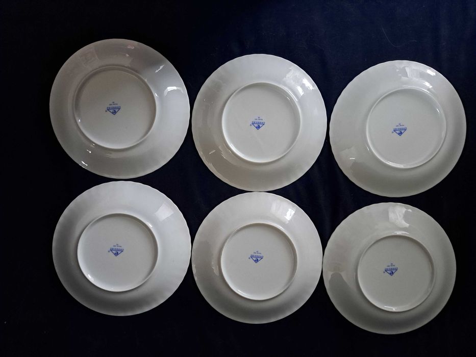 Chodzież talerze śniadaniowe 19 cm ×6szt. Iwona złota linia