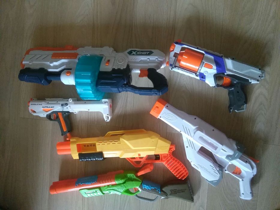 Zestaw pistoletów Nerf i X Shot