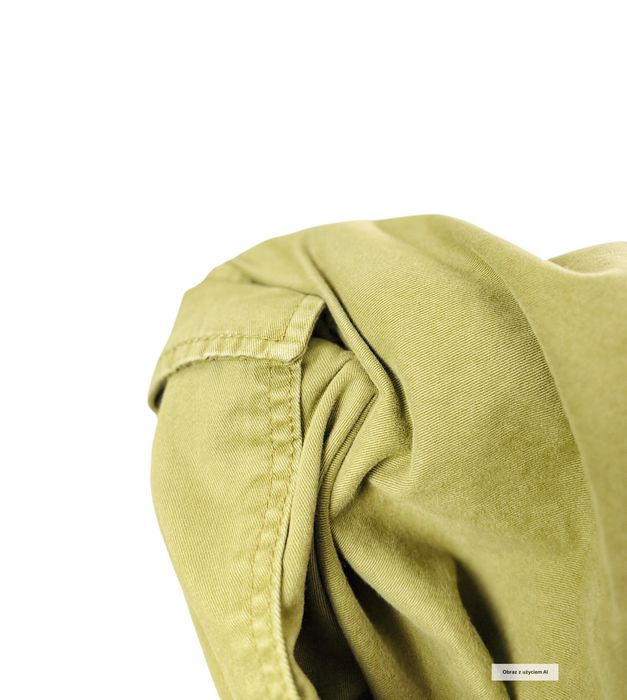Spodnie cargo zielone z kieszeniami streetwear S