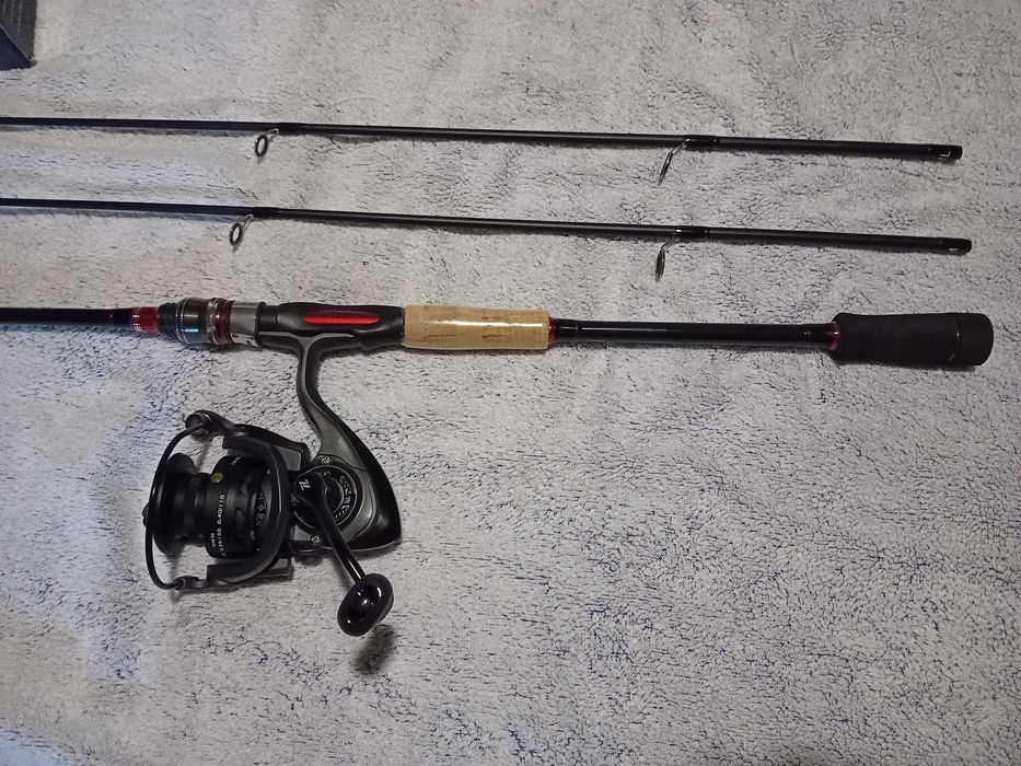 Cana pesca Spining 2.10mts 2ponteirasM+ML/ EX3000 reel