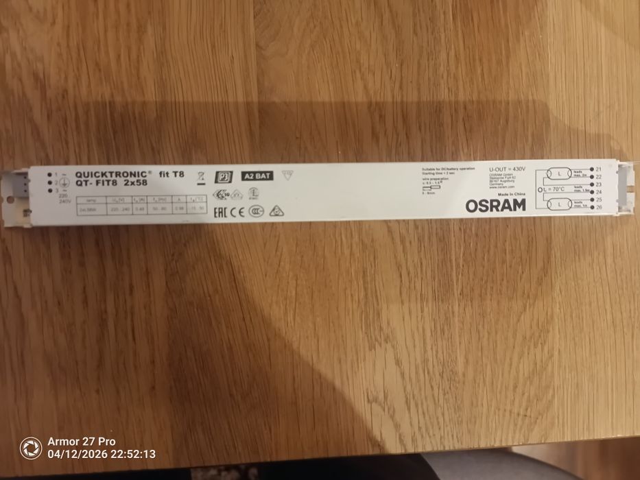 Statecznik elektroniczny QT-FIT8 2x58 QUICKTRONIC