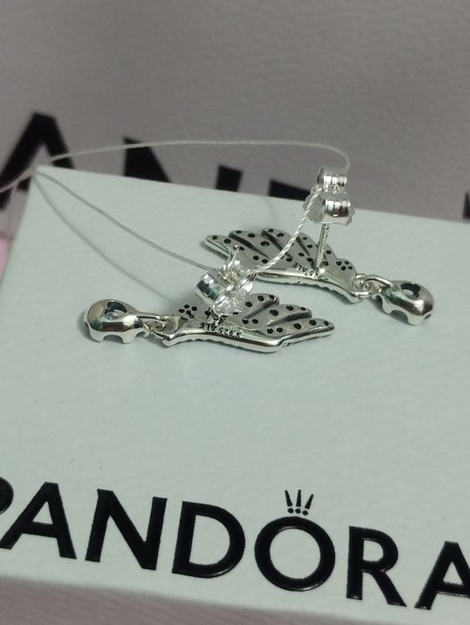Сережки Пандора  оригінал  Pandora срібні  прикраси