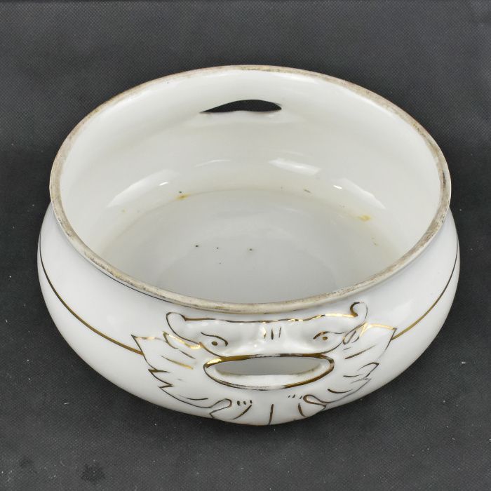 Escarradeira Cuspideira Porcelana Vista Alegre séc. XIX