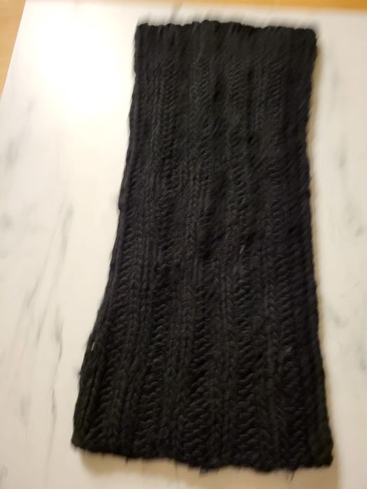 Czarny komin 60x30cm szalik