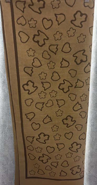 Echarpe quente reversivel preto ou castanho