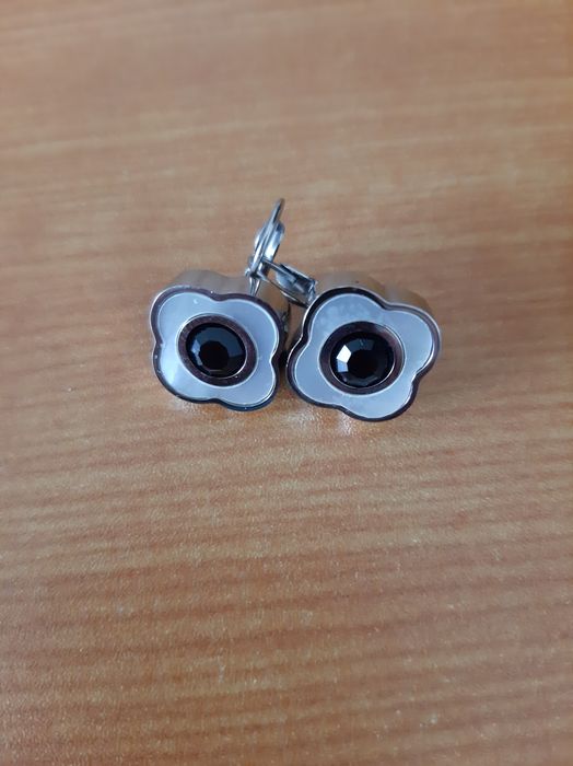 Brincos em aço inoxidável que dá para trocar as pedras  artigo novo