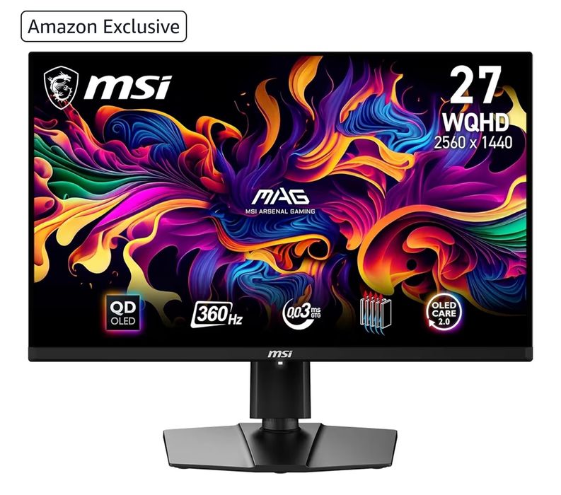 Monitor MSI MAG 271QPX QD-OLED 26.5" (1440p / 360Hz) – Como Novo