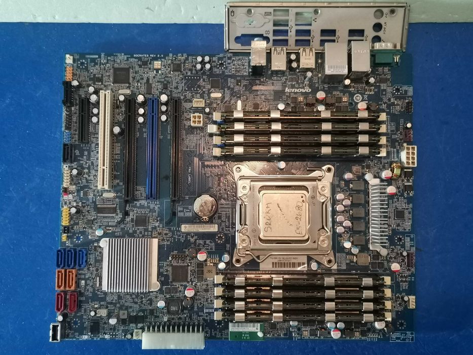 Материнська плата Lenovo (socket 2011) + Xeon E5-2680 (8я/16п) + 32 Gb