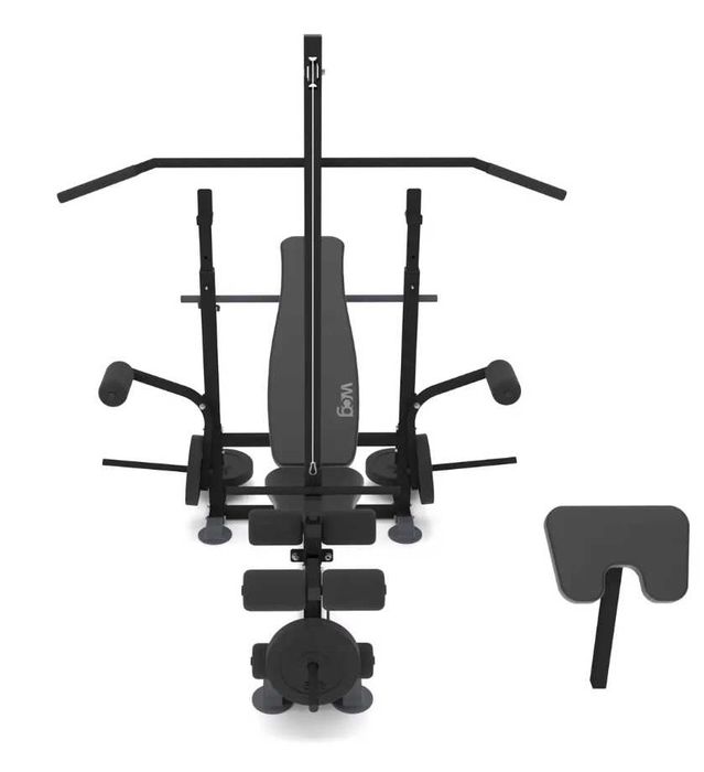 Лавка для жиму WCG 0090 + Тяга + Бруси + Приставка скотта