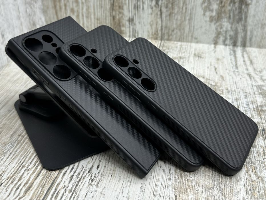 Чехол тонкий Carbon TPU на Samsung S24/ S24 Plus/ S24 Ultra Чохол
