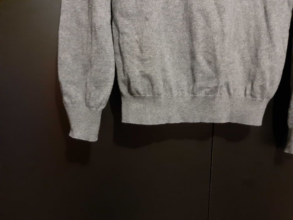 Szary sweter męski L