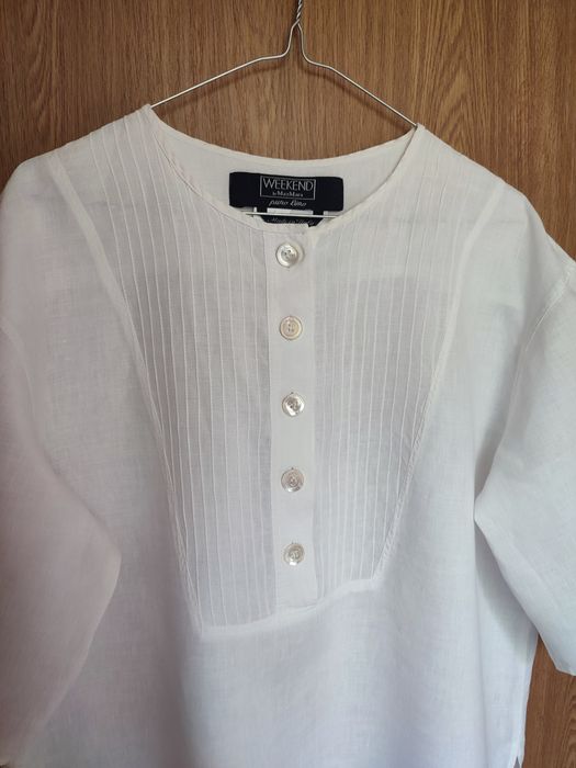 льняная рубашка из 100% льна Weekend by Max Mara / 14Gb - наш 46р