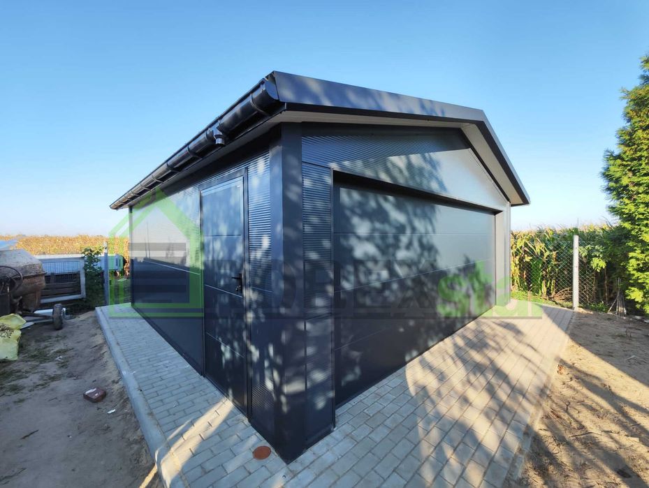 garaż ocieplany 6x5,8 z płyty warstwowej PIR10CM do 35m2 na zgłoszenie