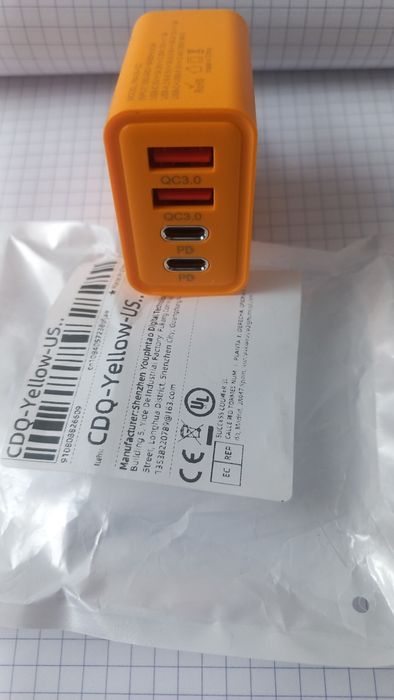 Ładowarka sieciowa do telefonu, wtyk USA.