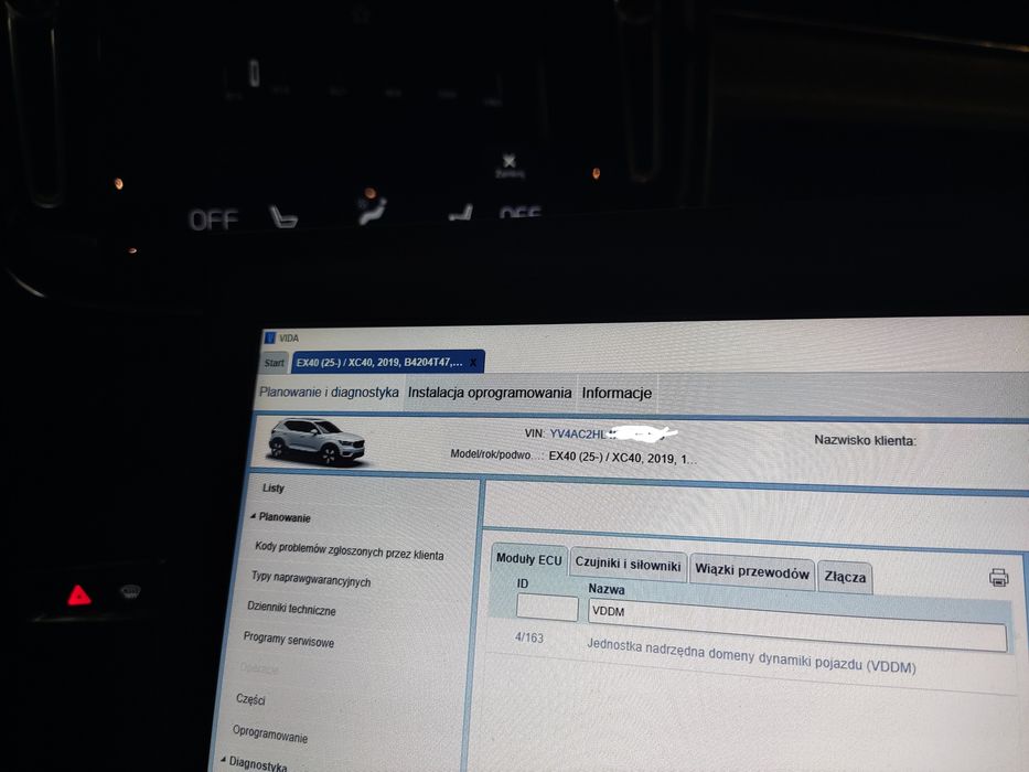 Volvo kodowanie konwersja elektronika