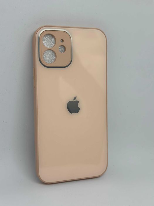 Obudowa Iphone 12 Pudrowy Róż Etui Case Ochronny a'la szklany kod 407