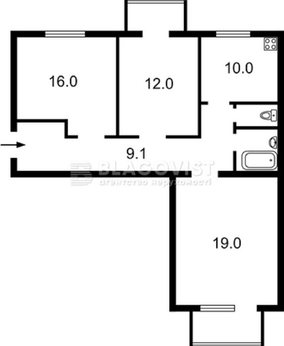 Продаж, 3-к, 87м2, з ремонтом, Велика Васильківська