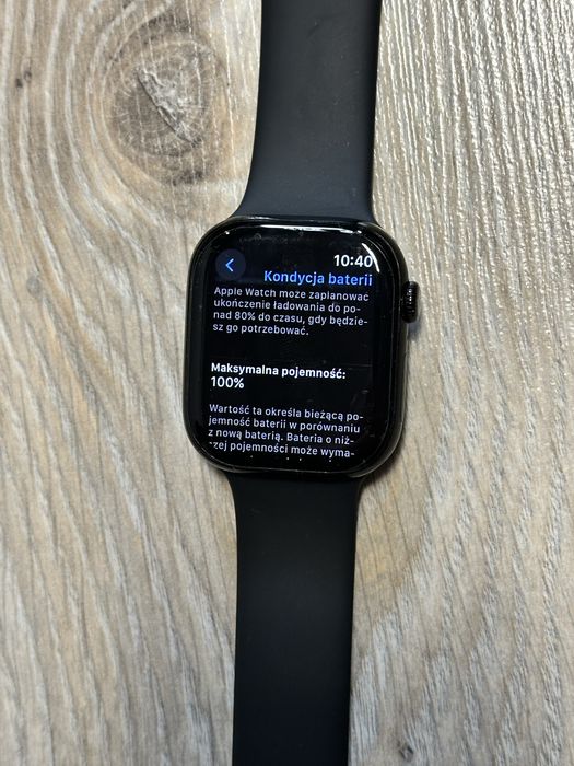 Apple watch 10 series 46mm jak nowy zapas folii etuipaski 100% baterii
