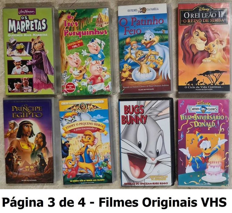 Filmes VHS | Clássicos Infantis