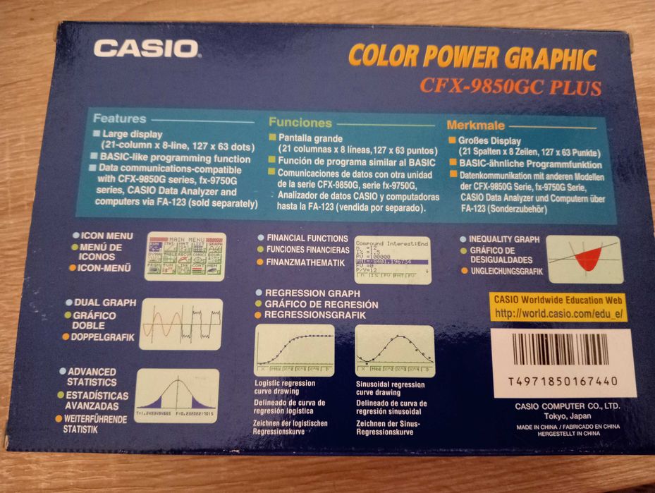 Calculadora Casio CFX–9850 GC Plus
