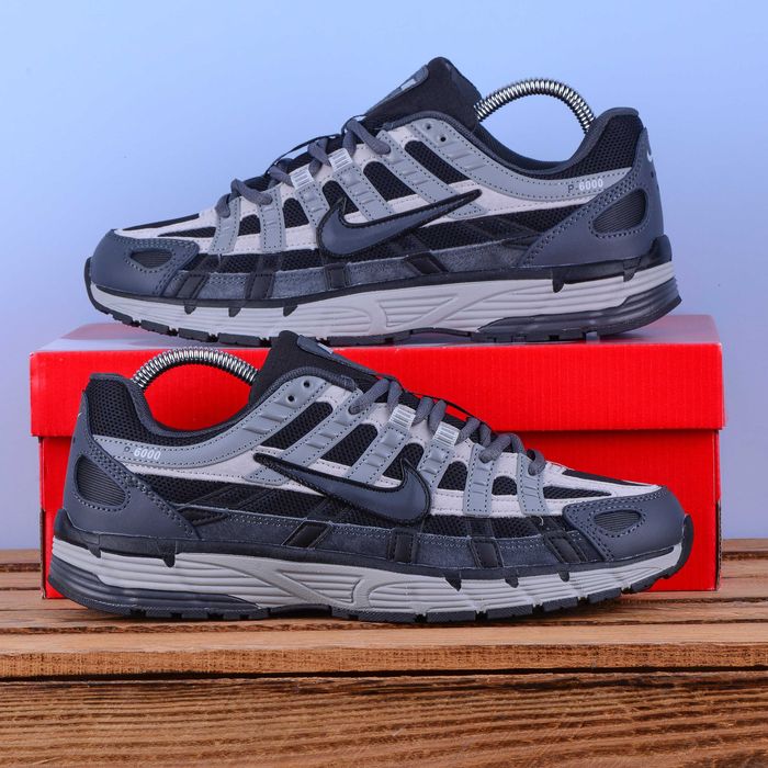 (2314) Акція! Кросівки Nike P-6000 чорні з сірим (42,44,46) найк найки