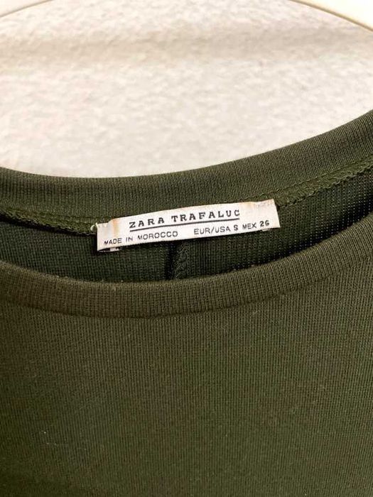 Vestido Verde Tropa Zara Trafaluc
