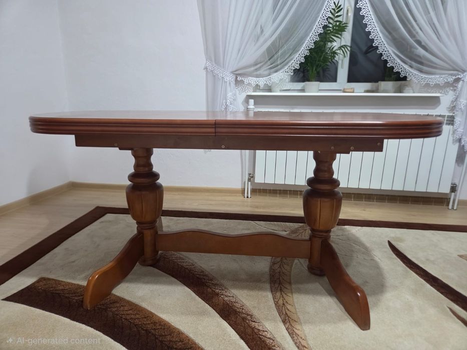 Stół rozkładany drewniany 158-198 cm