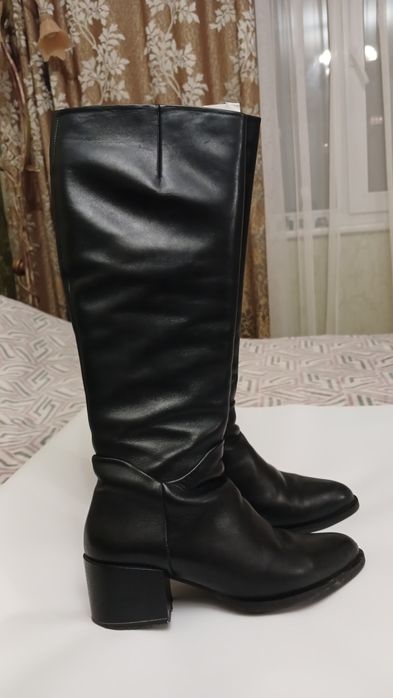 ТЕРМІНОВО!!Сапоги зимові жіночі натуральна шкіра р.38