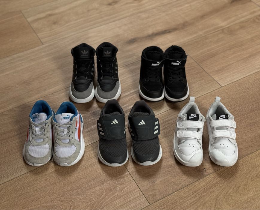 Дитячі кросівки 27 розміру хайтопи adidas, nike, puma