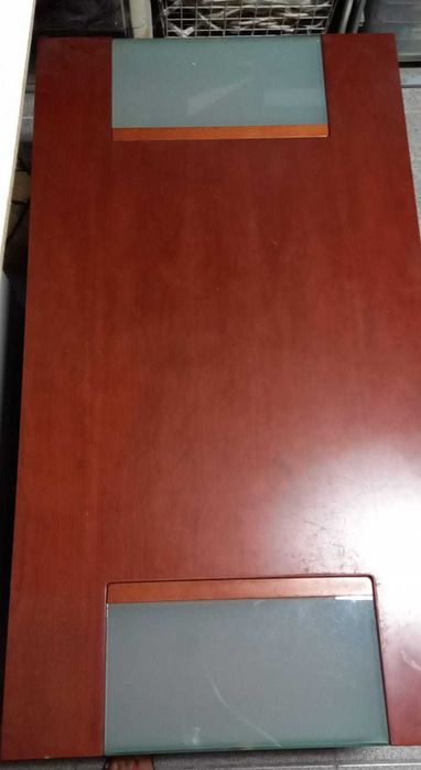 Mesa de centro em cerejeira e vidro