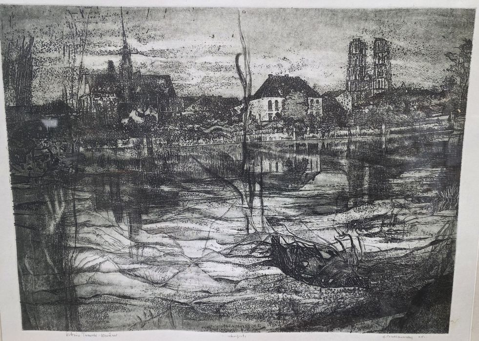 Duża Grafika - Ostrów Tumski, Wrocław,  Halina Pawlikowska