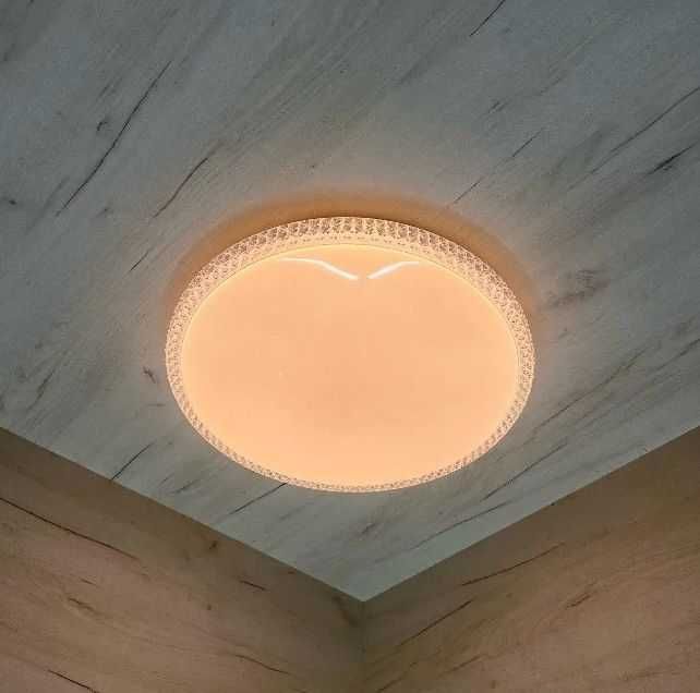 Мощная LED люстра 24/50/90W – Светильник Хрусталь с пультом и без