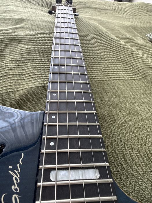Гітара Godin LGX-SA Transparent Blue Flame AA — Made in Canada