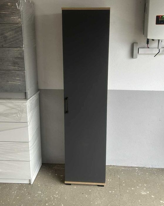 Nowy Regał Antracyt + Dąb Dziki