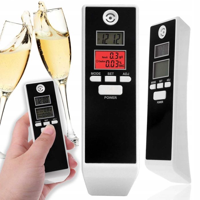 Alkomat BEZUSTNIKOWY KIESZONKOWY Precyzyjny. Super PREZENT. Termometr