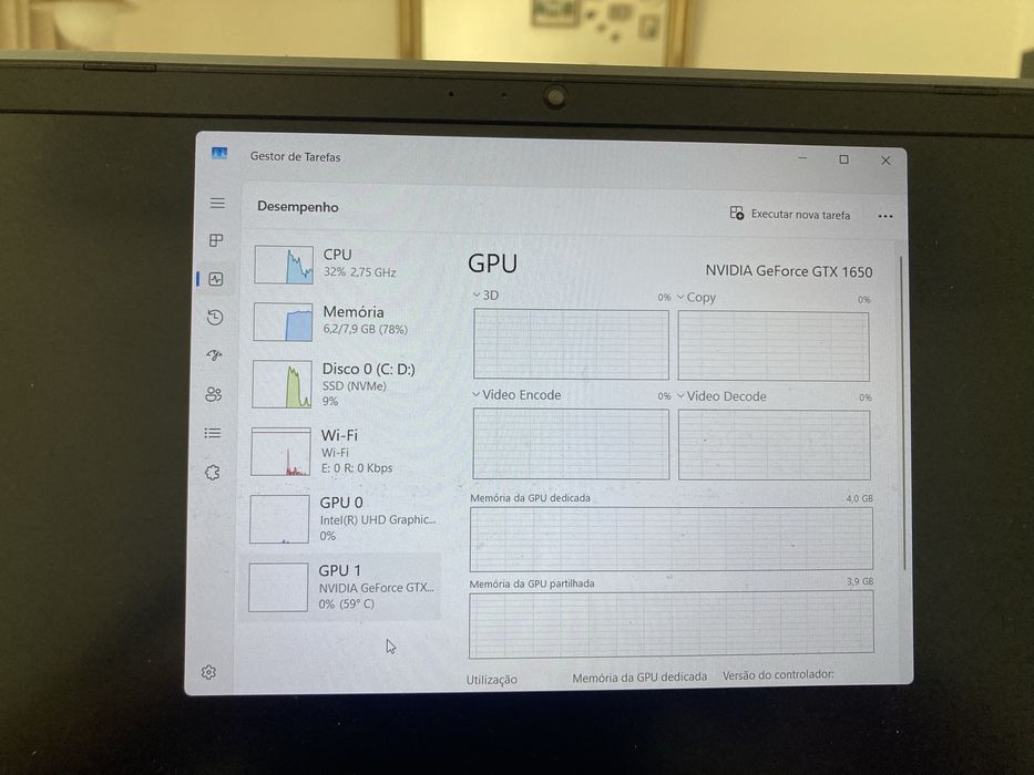 Portatil Asus RTX 1650