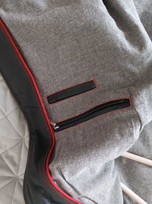 Męska skórzana kurtka OCHNIK – rozmiar 3XL – bardzo dobry stan