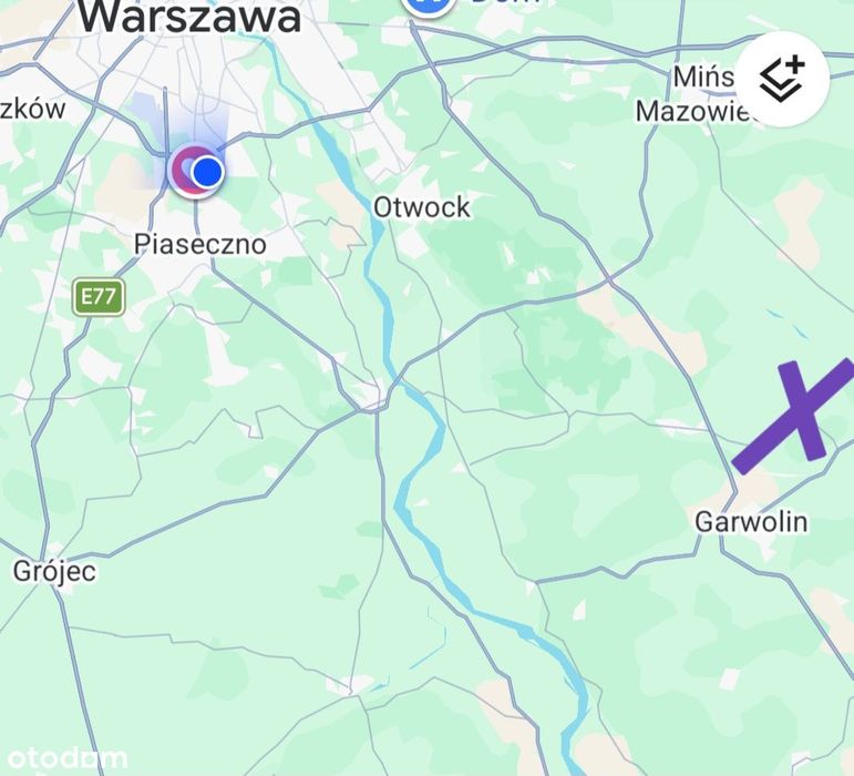 Działka budowlana 45 min od Warszawy ogrodzona 3400 m² z domkiem