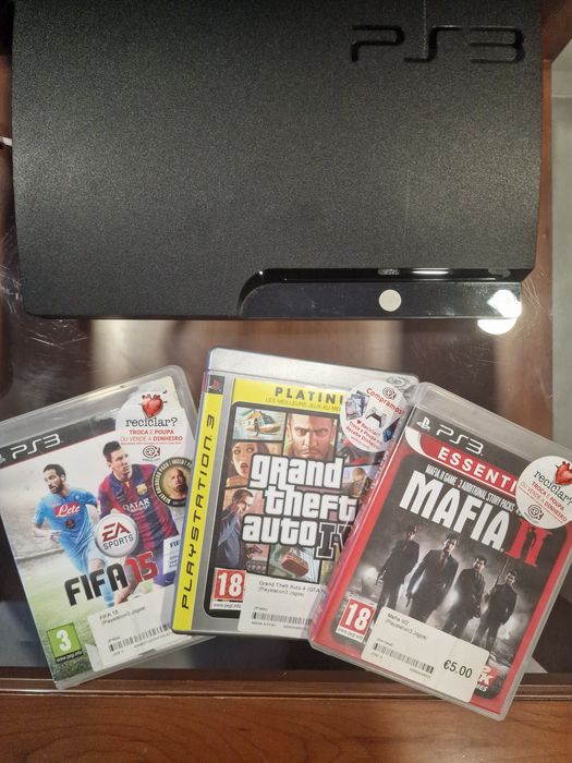 Playstation 3 completa com jogos