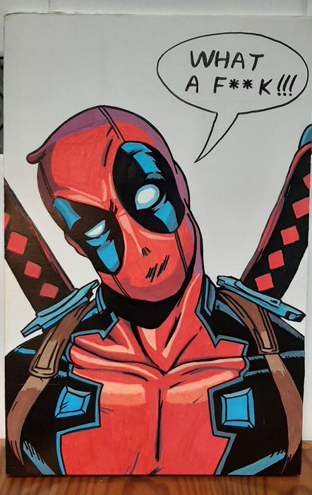 Pintura acrilica Deadpool