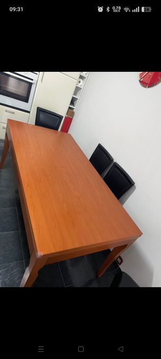 Mesa Madeira 8+ lugares