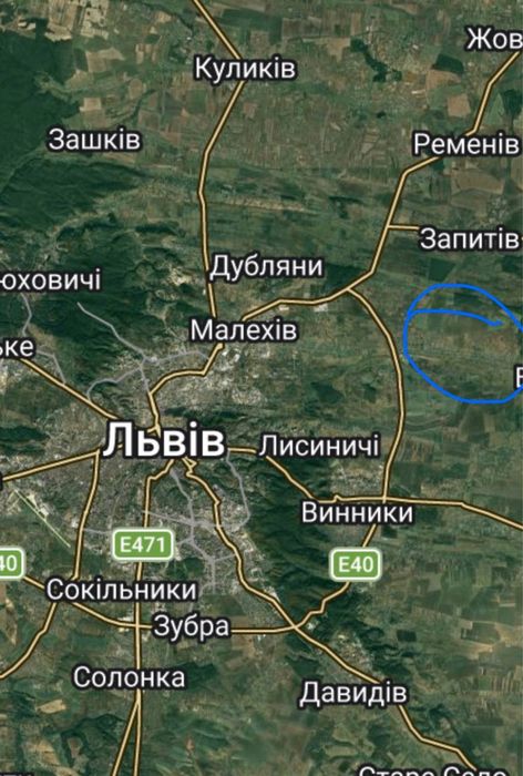Продаж земельної ділянки під будівництво | с. Ямпіль (біля Львова, 12 км, на авто 20 хв) БЕЗ КОМІСІІ